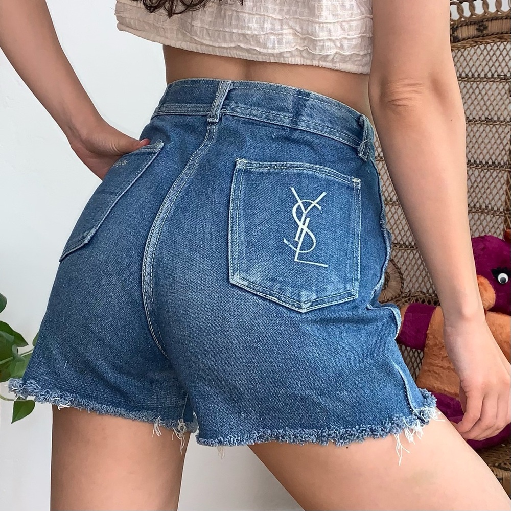Vintage YSL Cut Off Shorts